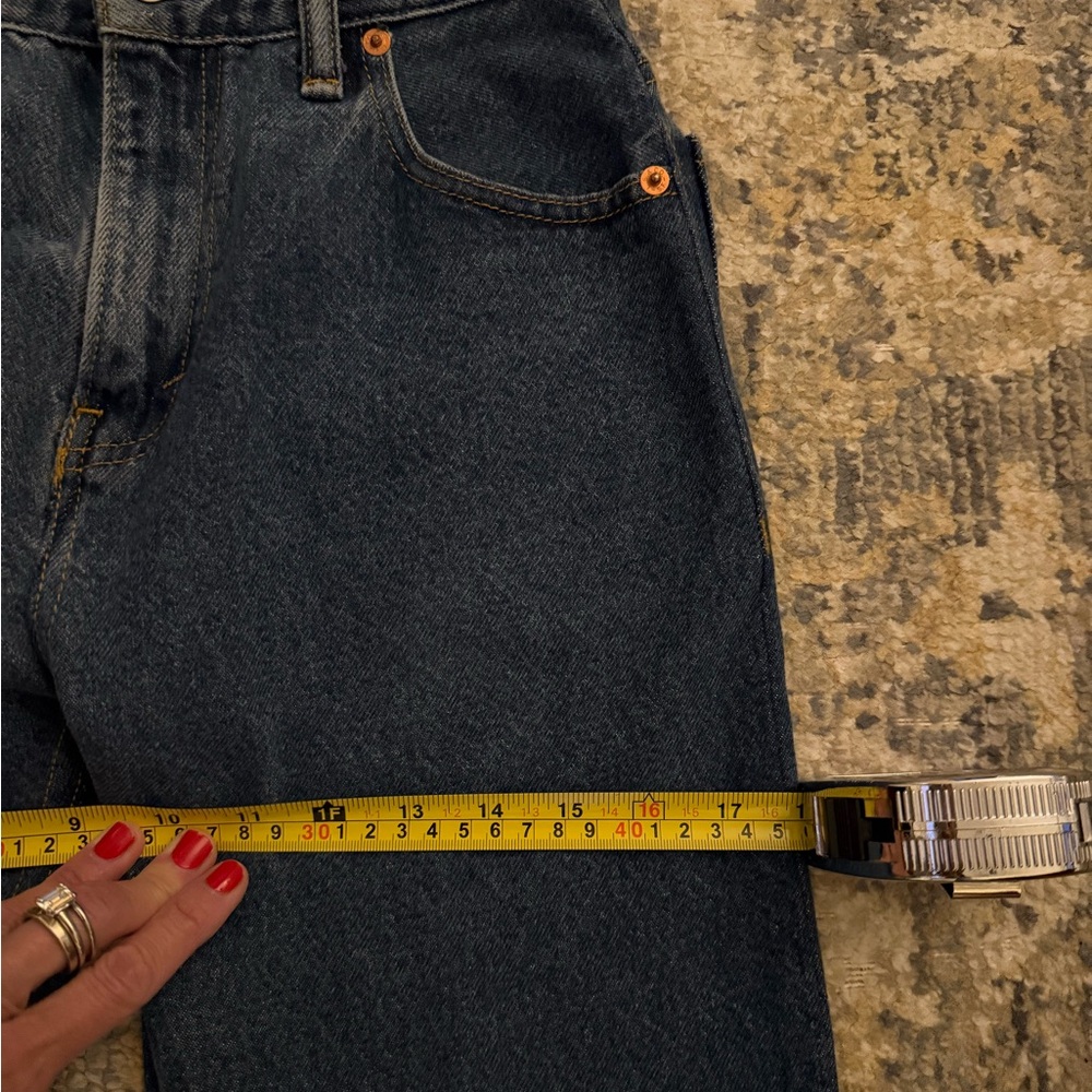 Re/Done Classic Indigo Straight Leg Jeans - Picture 4 of 9
